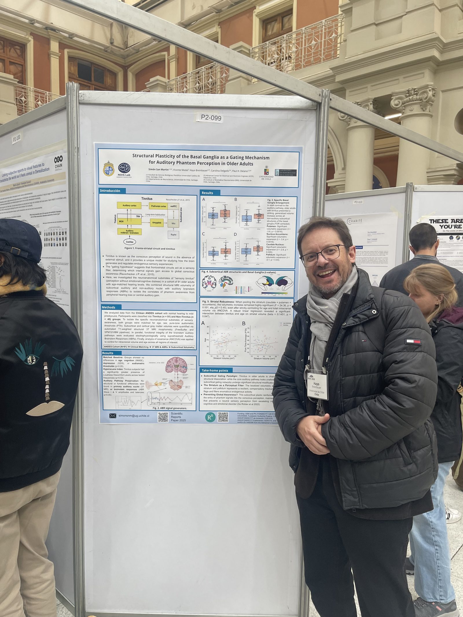 Hayo Breinbauer junto al póster P2-099 en la ASSC 2026